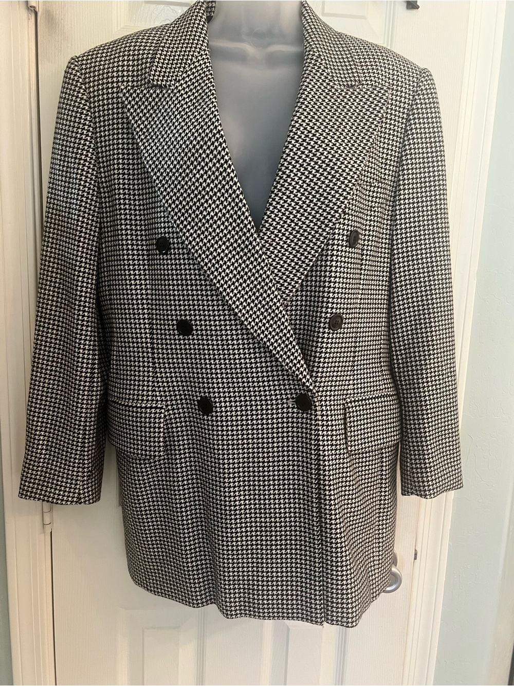 Escada 80’s maximalist VTG houndstooth blazer 40 US 8